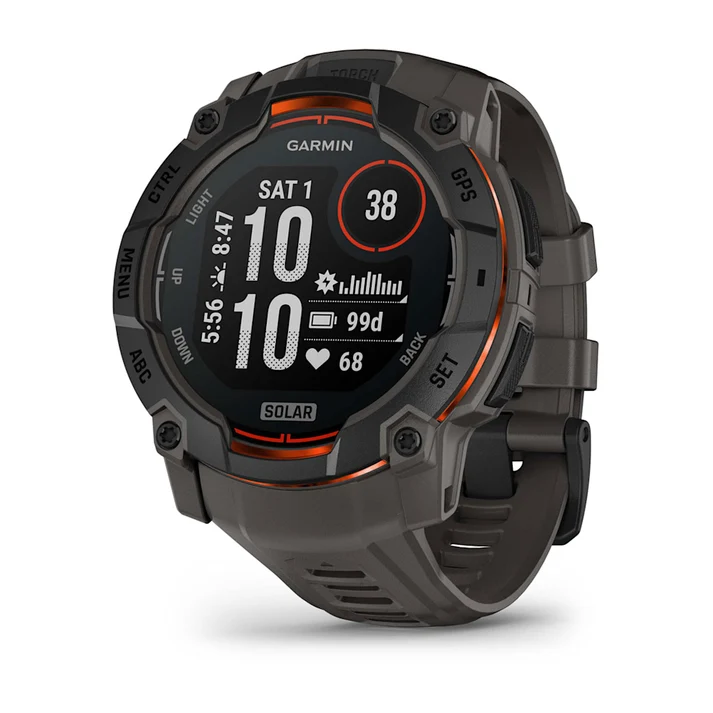 Garmin Instinct 3 Solar de 50 mm, preto e grafite
